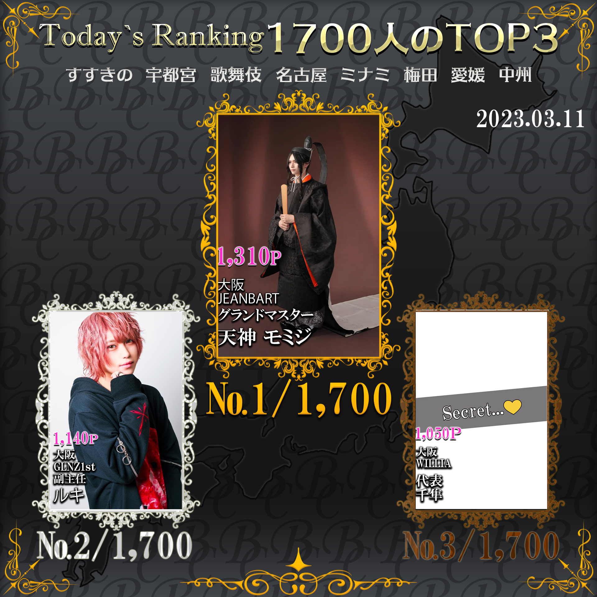 3/11 Today‘s Ranking