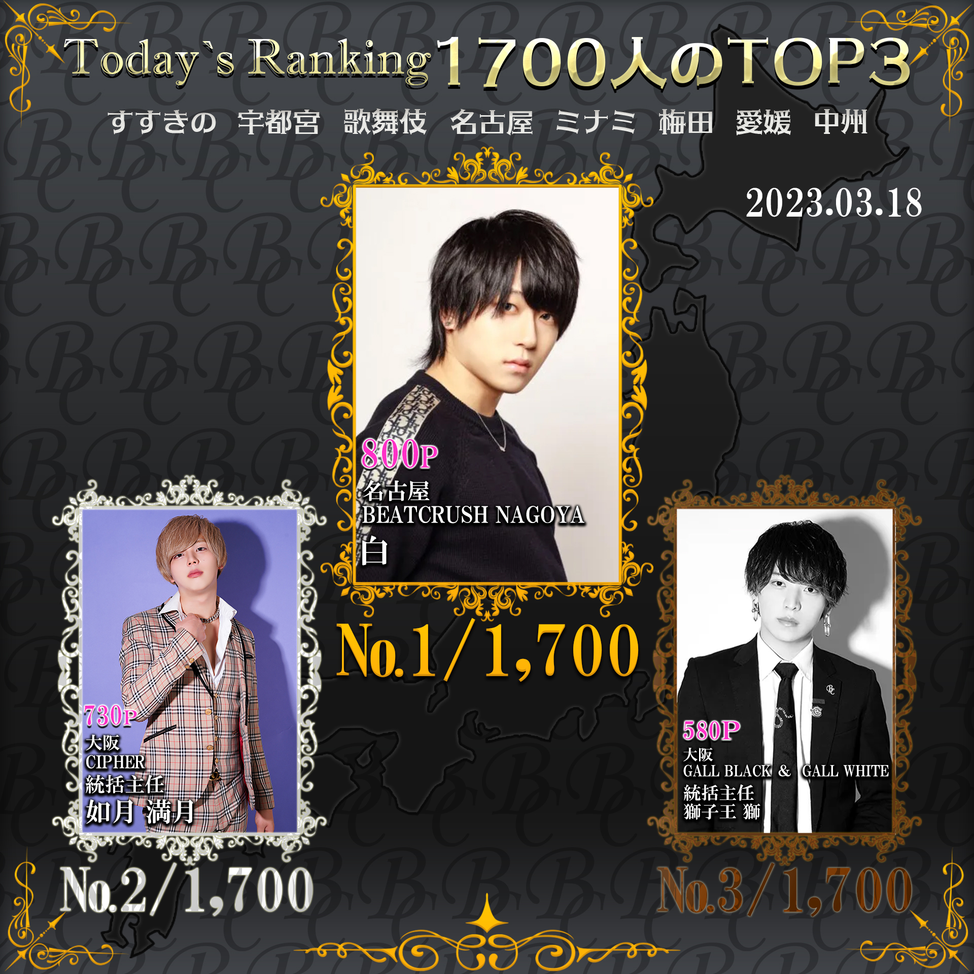 3/18 Today‘s Ranking