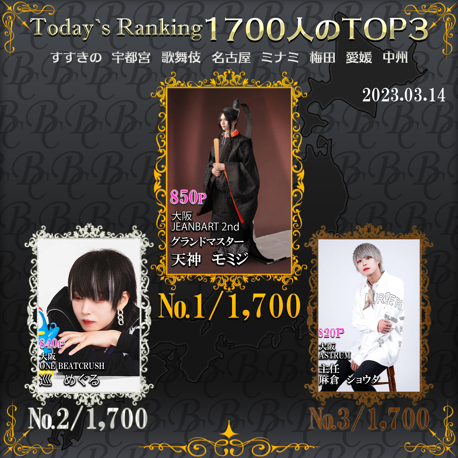 3/14 Today‘s Ranking