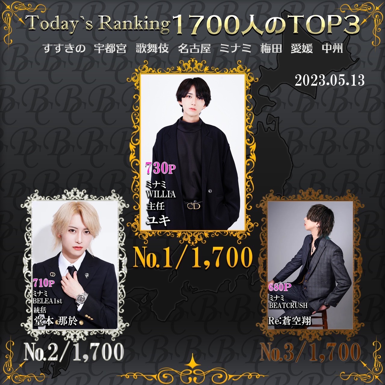 5/13 Today‘s Ranking