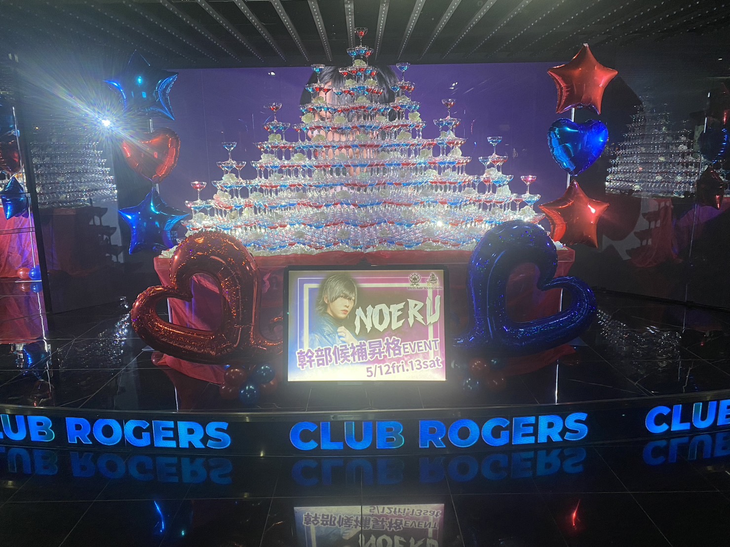 大阪   CLUB ROGERS 　ノエル幹部候補昇格 　🍾シャンパンタワー🥂