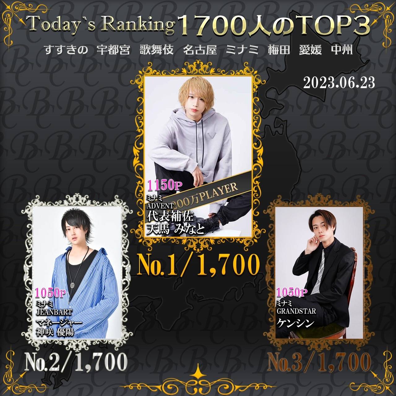 6/23 Today‘s Ranking