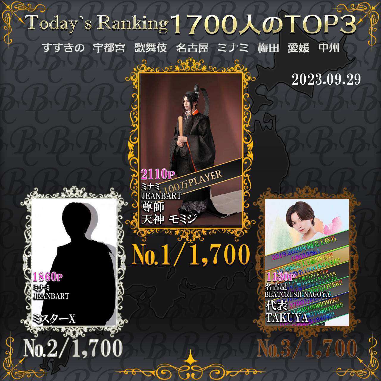 9/29 Today’s Ranking