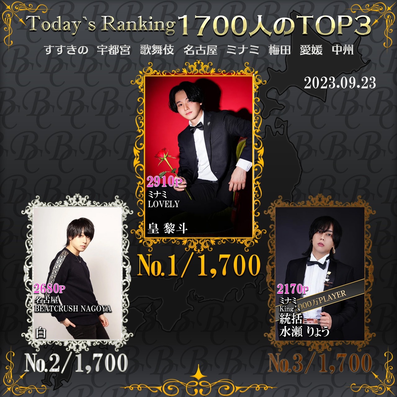 9/23 Today’s Ranking