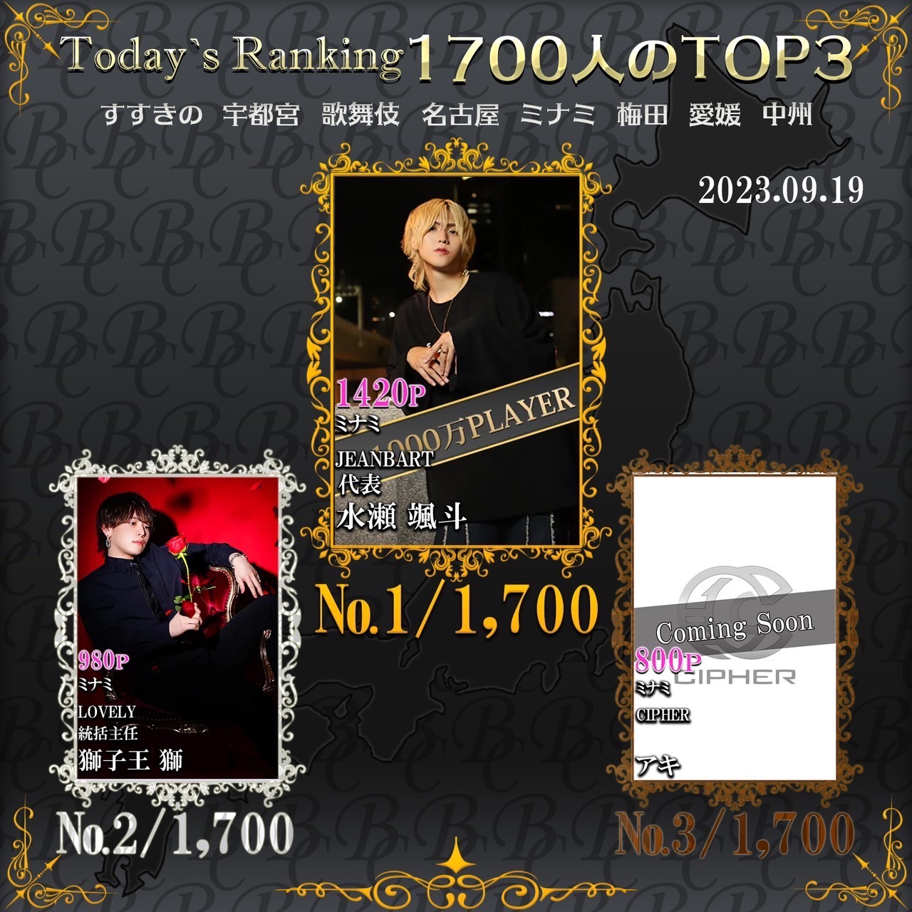 9/19 Today’s Ranking