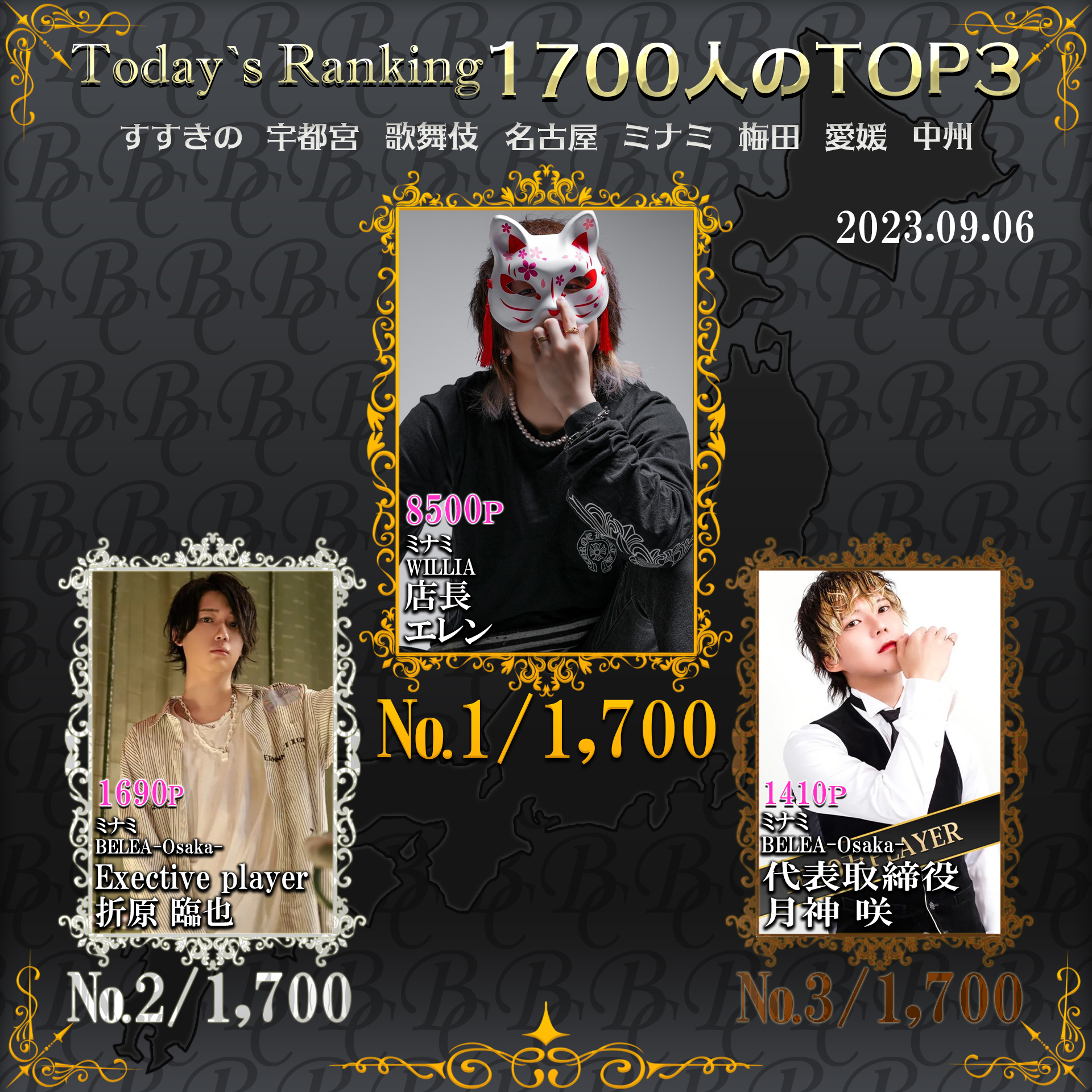 9/6 Today’s Ranking