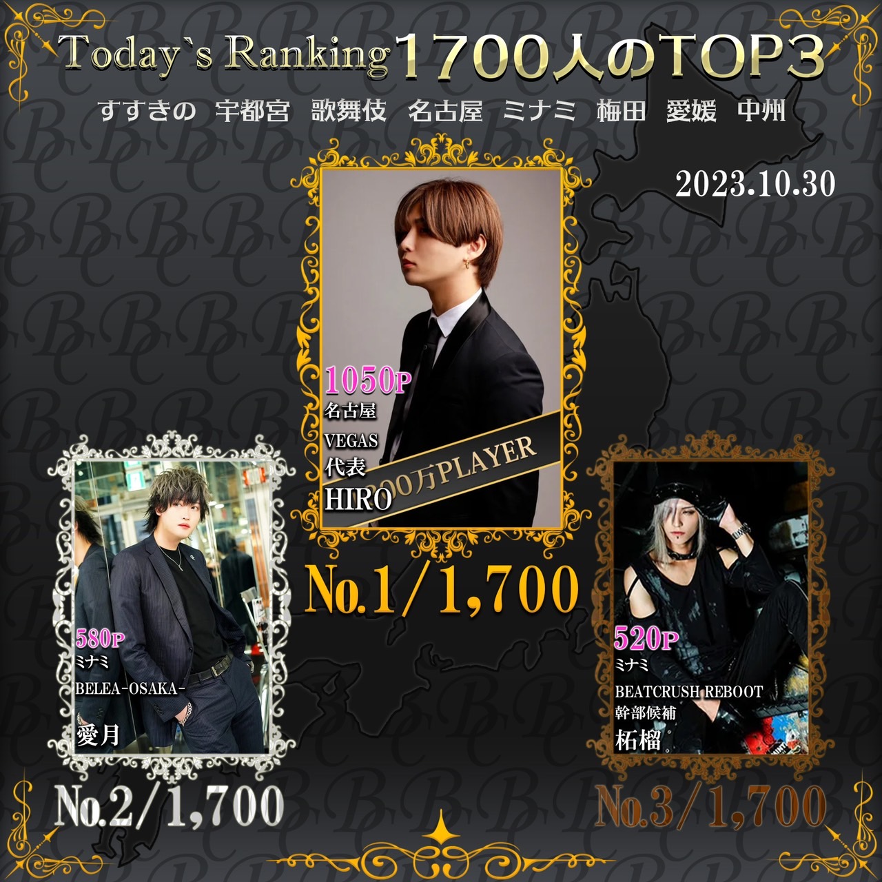 10/30 Today’s Ranking