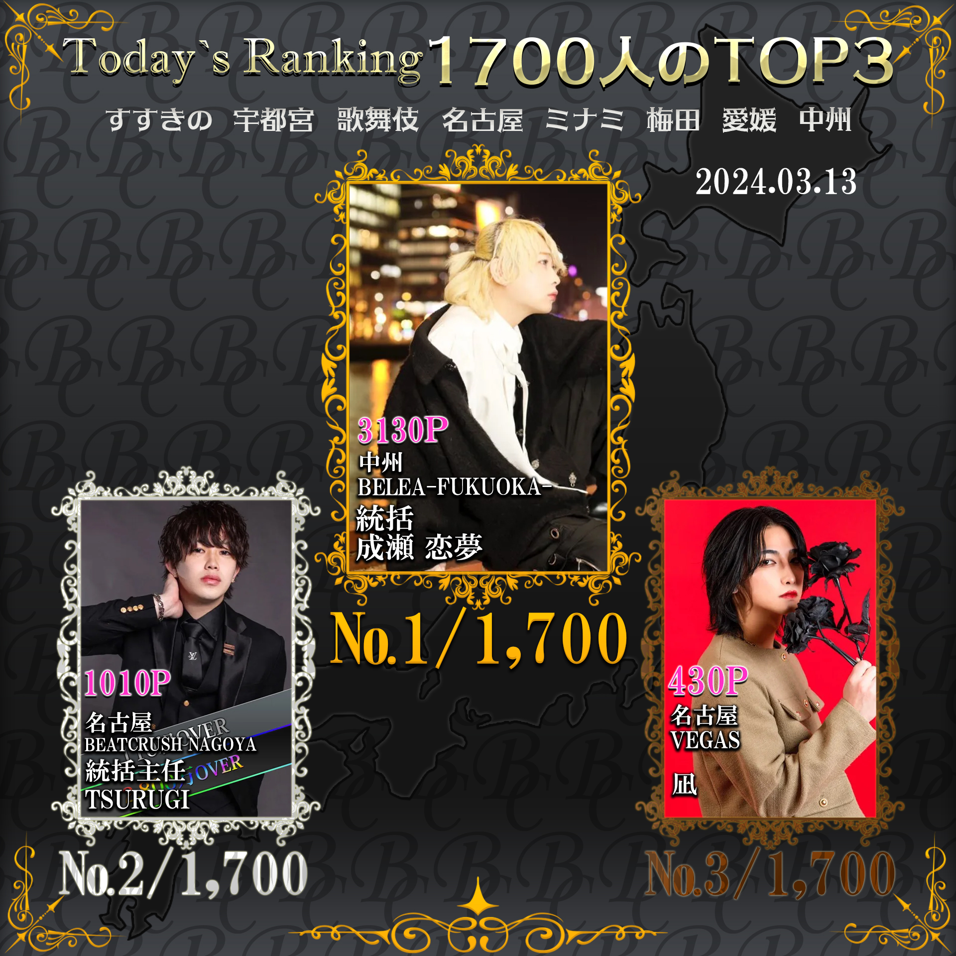 3/13 Today’s Ranking