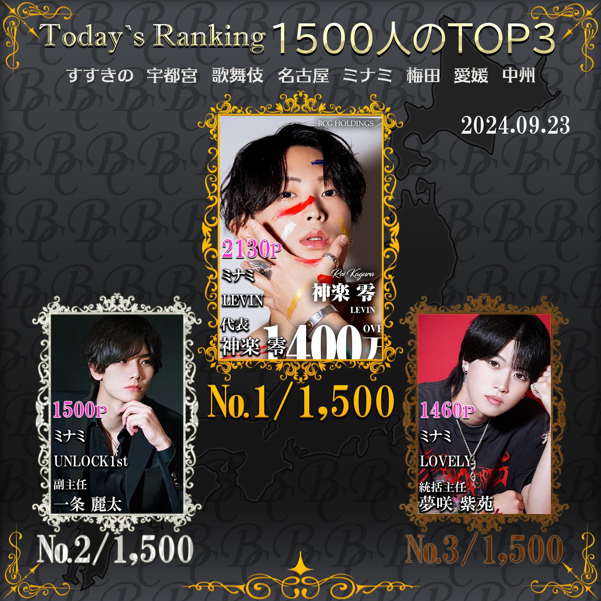 9/23　 Today’s Ranking