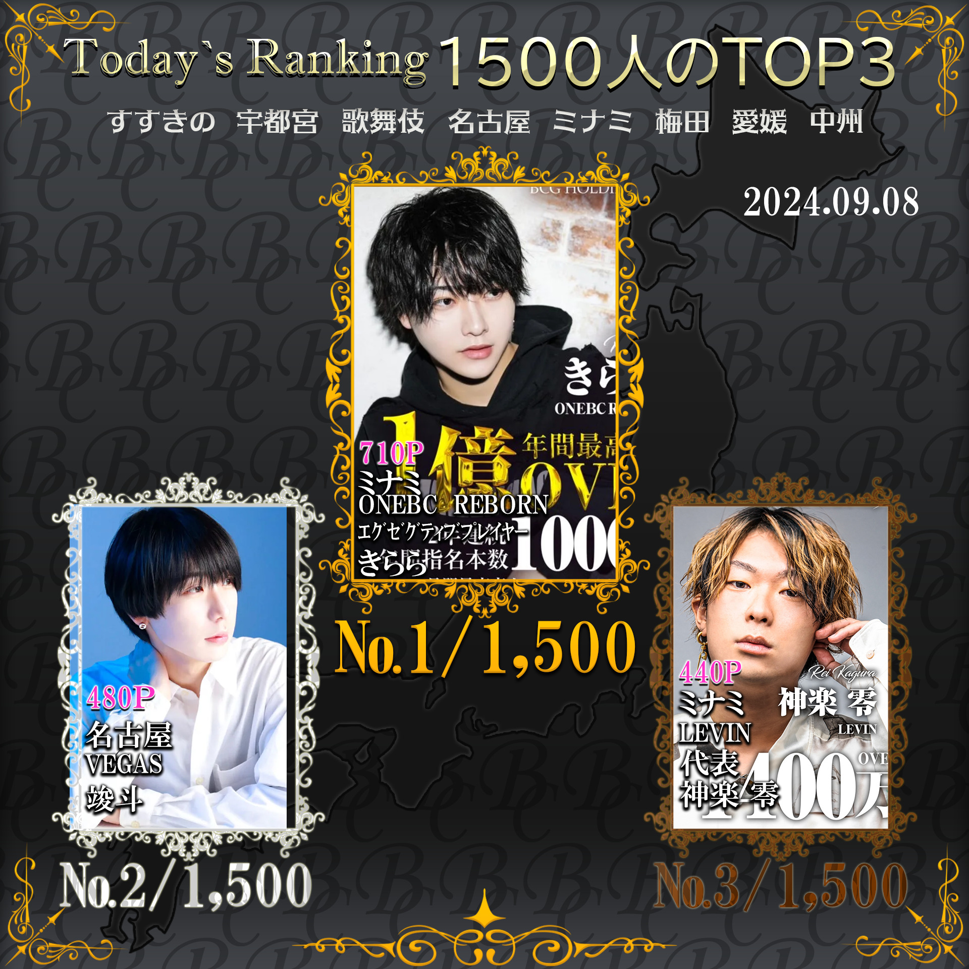 9/8　 Today’s Ranking