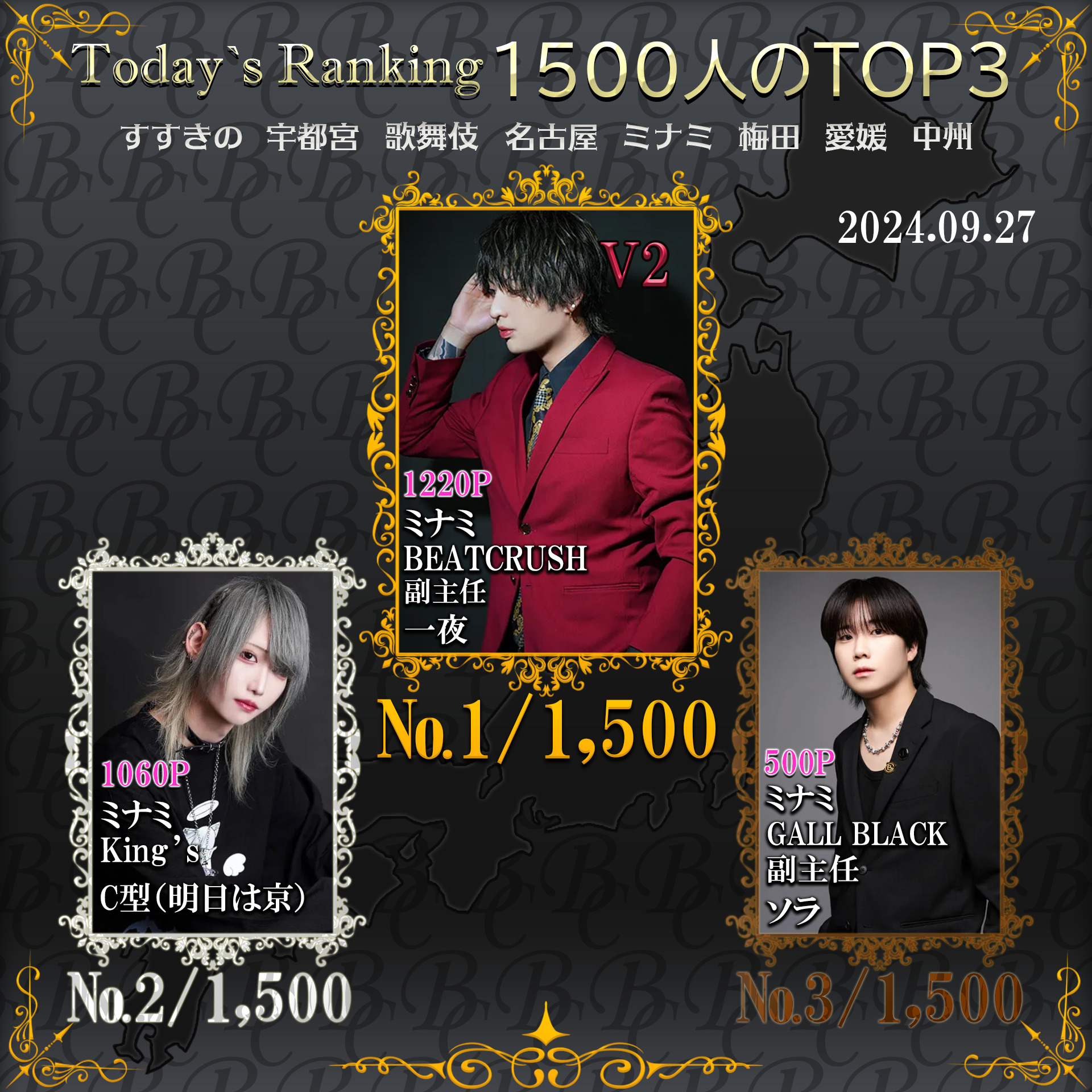 9/27　 Today’s Ranking