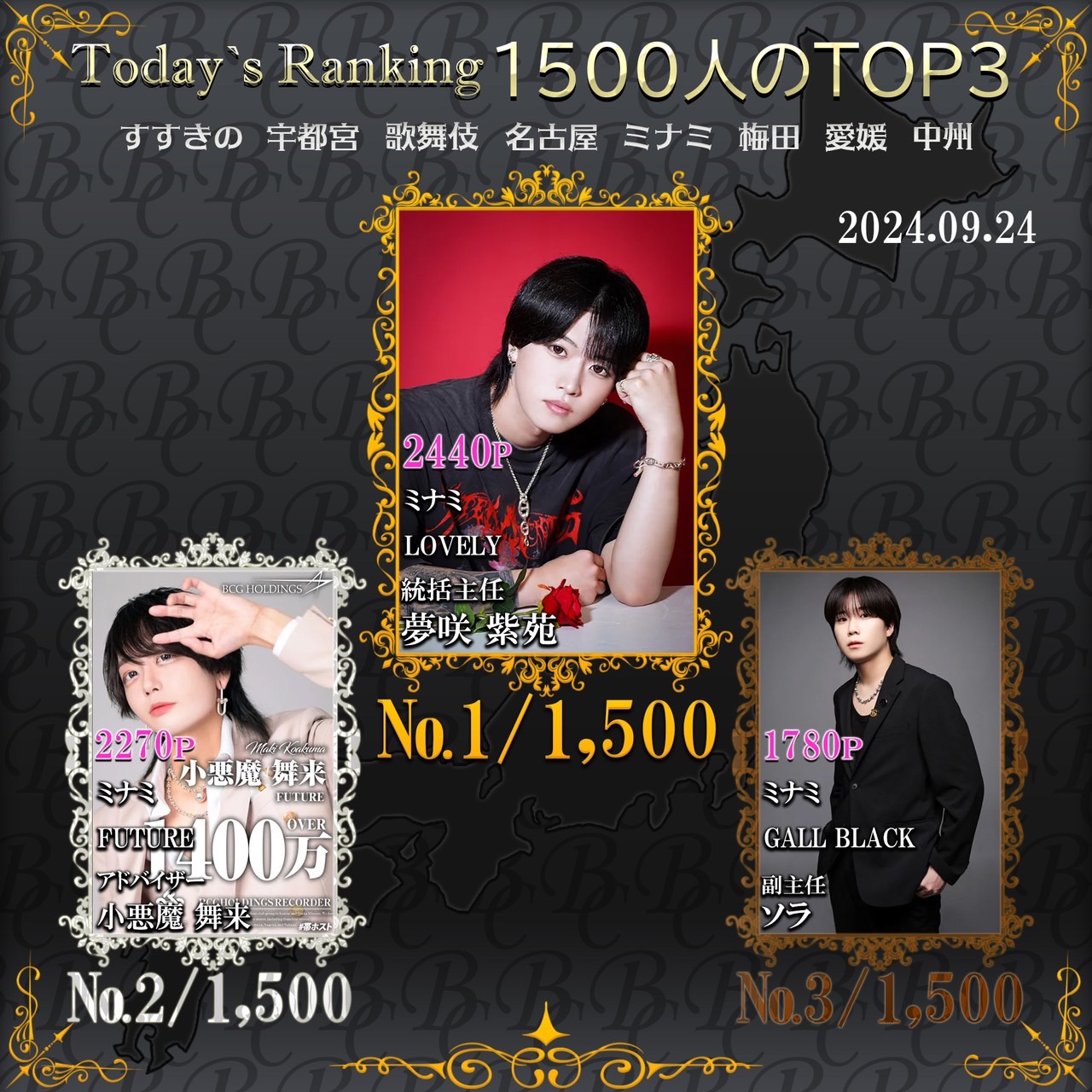 9/24　 Today’s Ranking