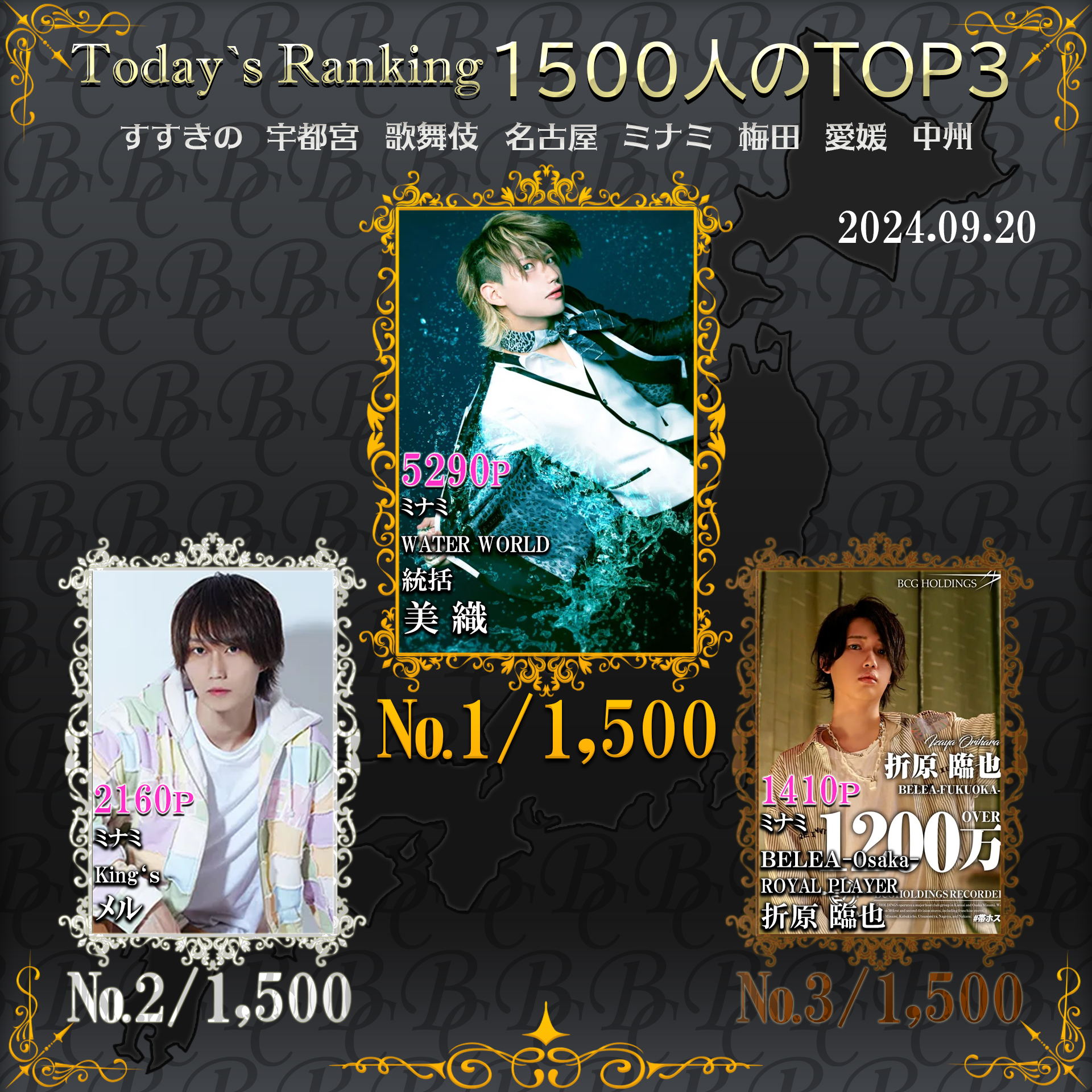 9/20　 Today’s Ranking