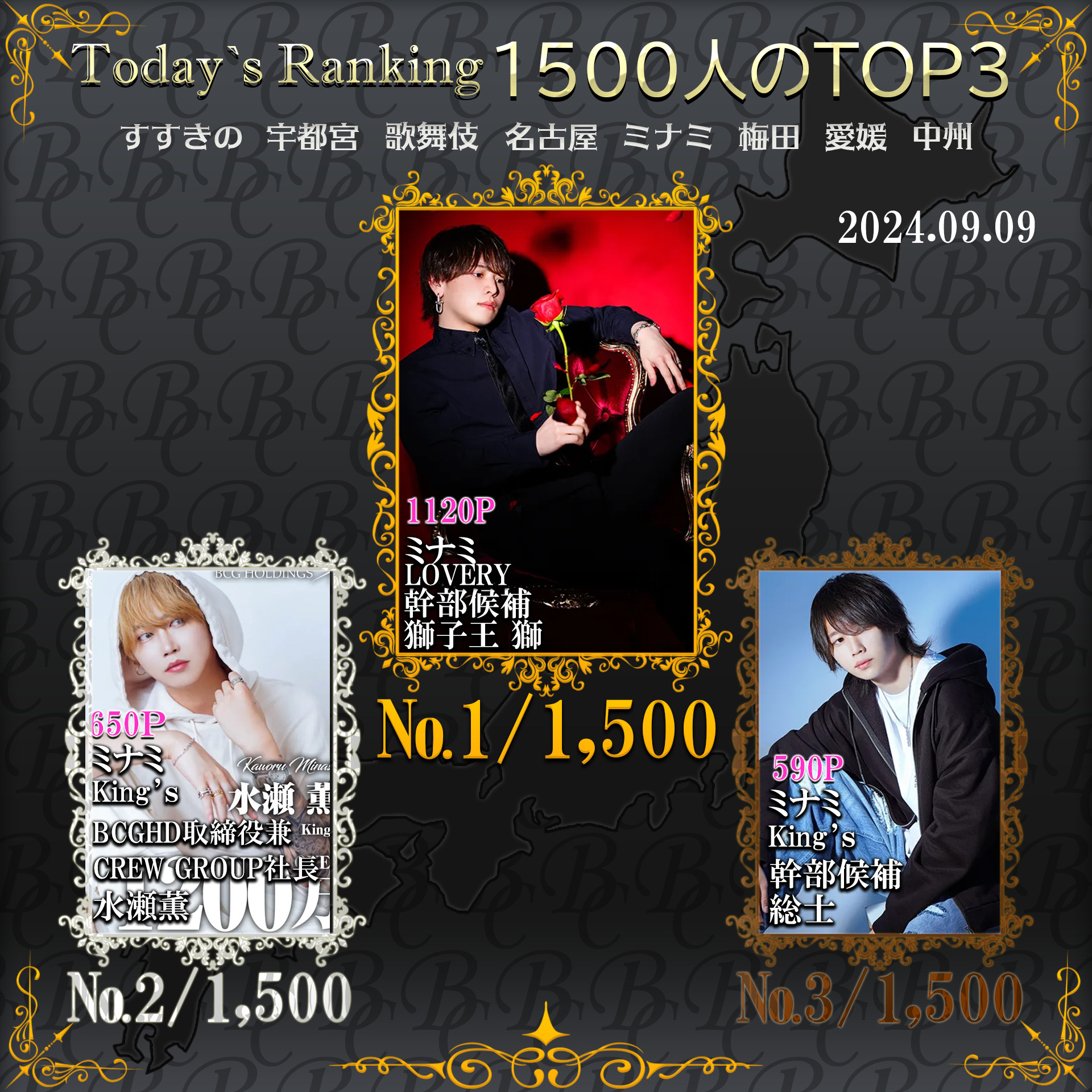 9/9　 Today’s Ranking