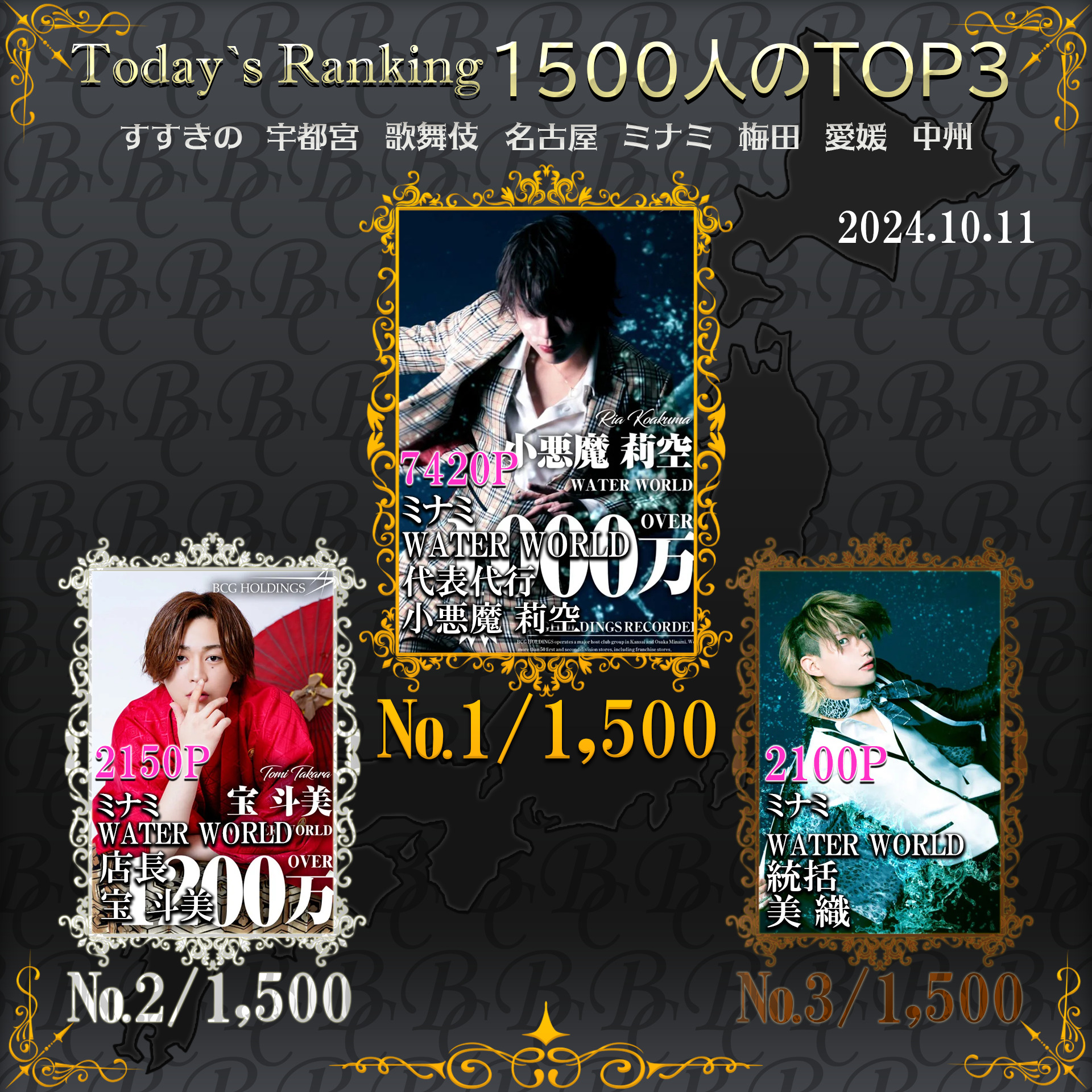 10/11　 Today’s Ranking