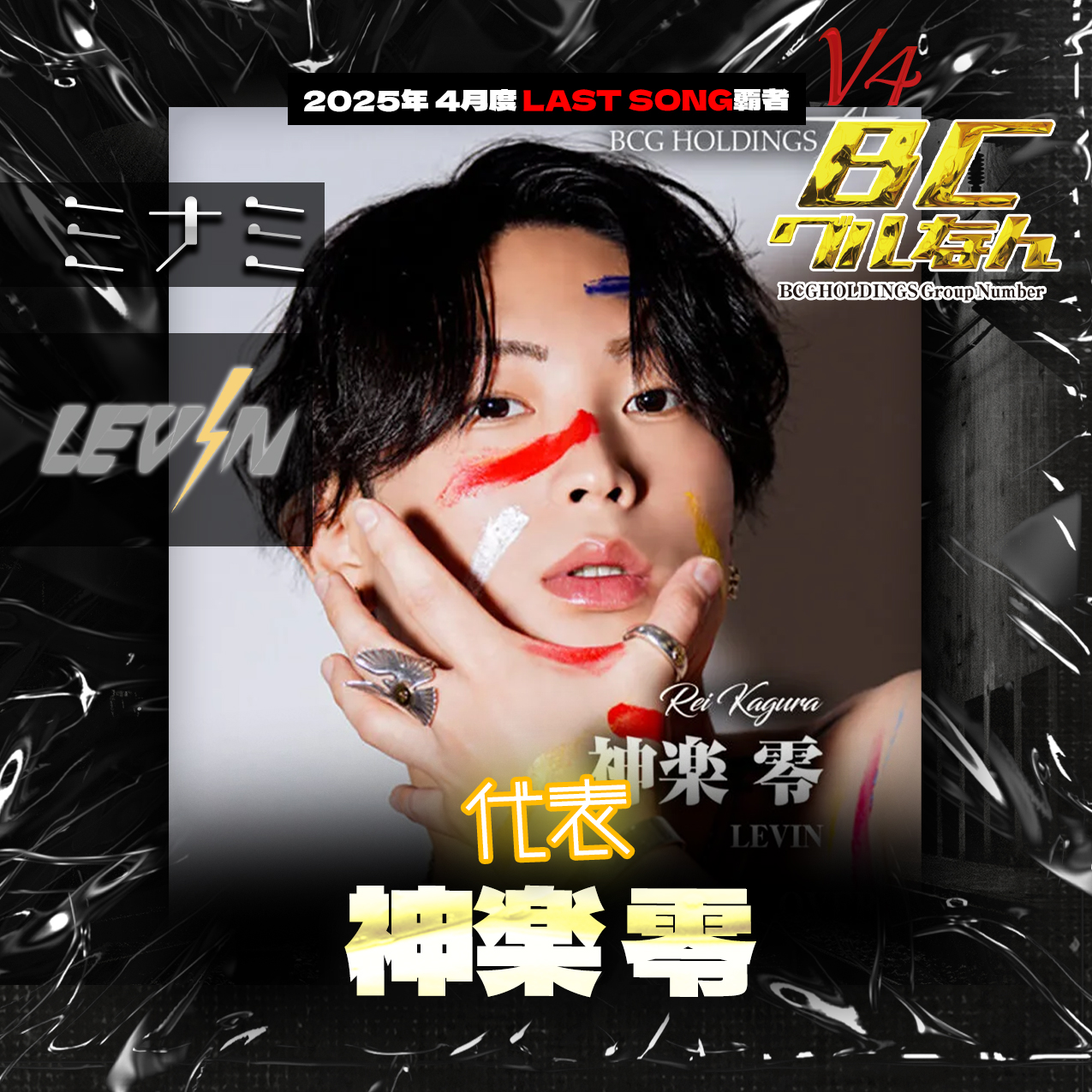 ４月度グルナン　LAST SONG覇者 LEVIN 代表 神楽　零　V4