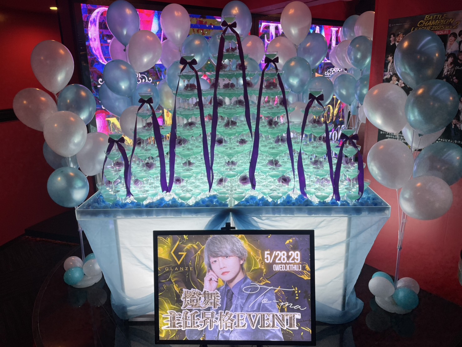 大阪　GLANZE ✨燈舞主任✨ 昇格タワー頂きました♪