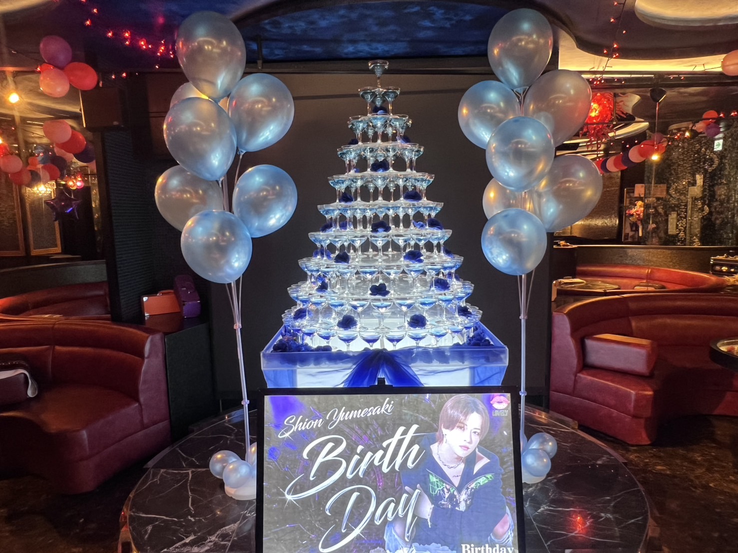 💋LOVELY💋 夢咲 紫苑シャンパンタワーいただきました🥂