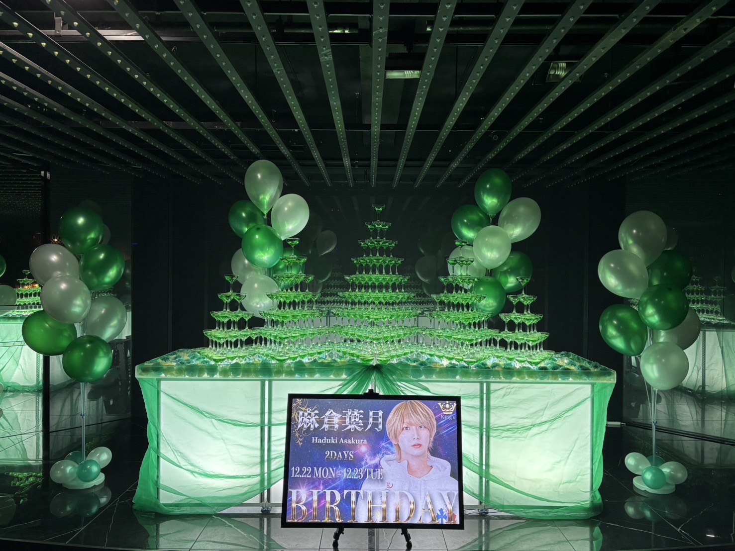 大阪　キングス　ハズキBirthdayタワー頂きました